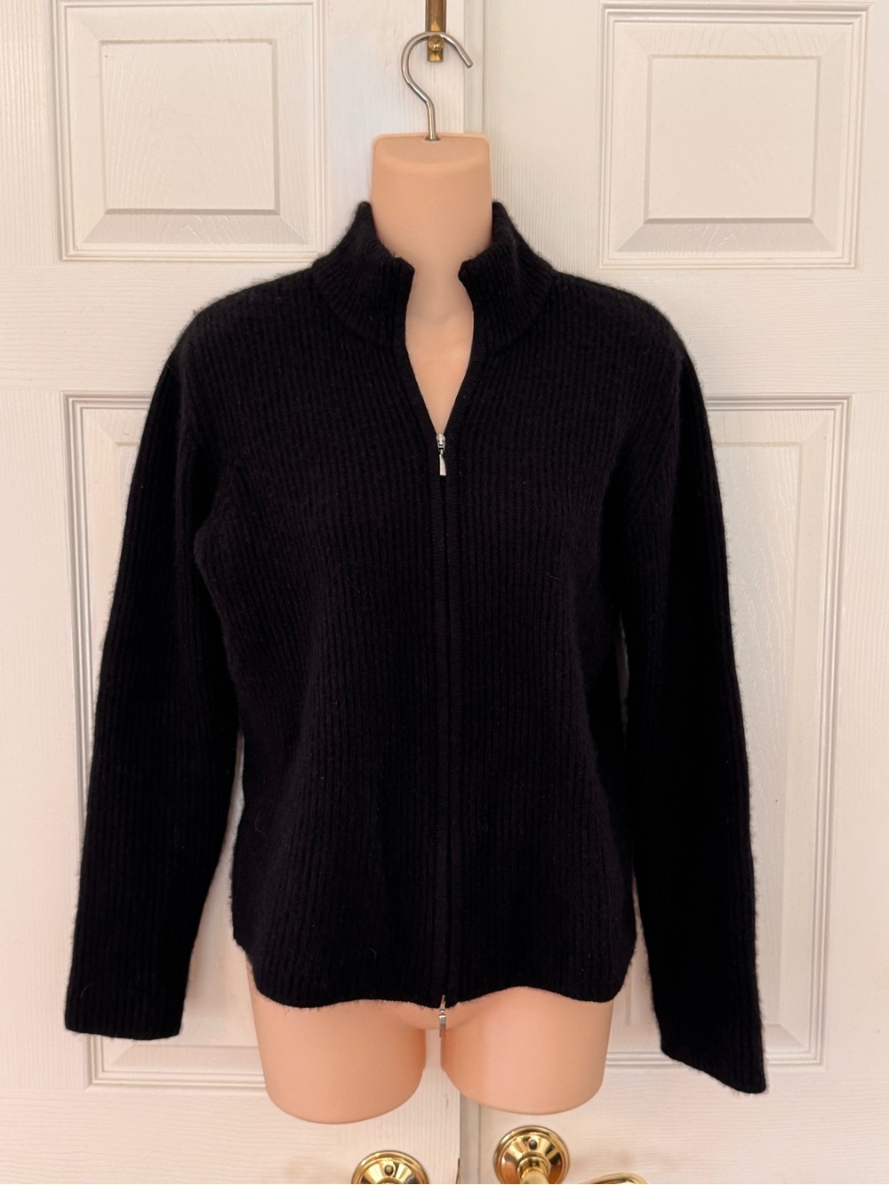 Magaschoni 100% Cashmere Full Zip Ribbed
Cardigan Sweater Size M - Made in Italy